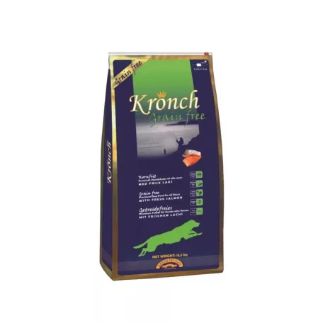 Henne Kronch | Grain Free – gabonamentes lazacos kutyatáp érzékeny és allergiás kutyáknak - 13,5 kg