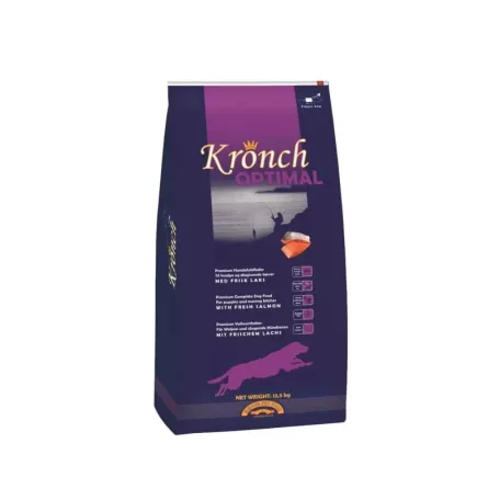 Henne Kronch | Optimal – lazacos eledel kölyökkutyáknak, szoptatós szukáknak és sportkutyáknak - 13,5 kg