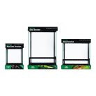 HabiStat | Glass Terrarium | Üveg terrárium kis testű hüllőknek és kétéltűeknek – 20×20×30 cm