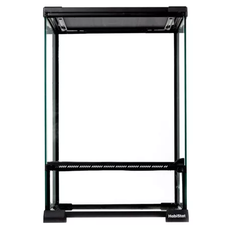 HabiStat | Glass Terrarium | Üveg terrárium nappali gekkók, kisebb kígyók és békák számára – 30×30×45 cm