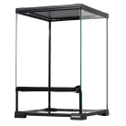 HabiStat | Glass Terrarium | Üveg terrárium nappali gekkók, kisebb kígyók és békák számára – 30×30×45 cm