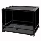 HabiStat | Glass Terrarium | Üveg terrárium hüllők számára - 60x45x45 cm