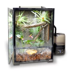  HabiStat | Glass Terrarium | Üveg terrárium lombakó hülők részére - 60x45x90 cm