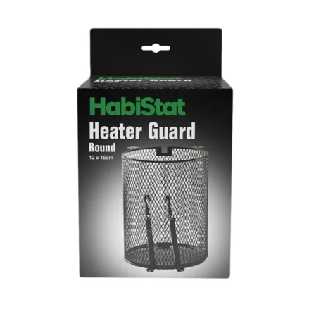 Habistat | Heater Guard Round | Porszórt fémburkolat kerámia hőleadókhoz - 12x16 cm