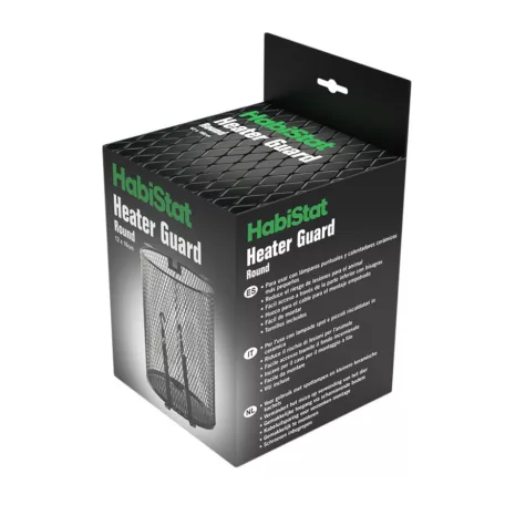 Habistat | Heater Guard Round | Porszórt fémburkolat kerámia hőleadókhoz - 12x16 cm