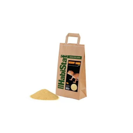 HabiStat | Desert Sand Yellow | Természetes sárga sivatagi homok terráriumi hüllők számára - 5 kg