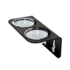 HabiStat | Arboreal Feeding Ledge Double | Kettős magassági etető- és itatótálka fán élő hüllők számára – 2 db tartó + tálka