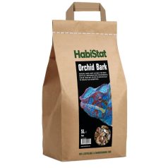   HabiStat | Orchid Barck Fine | Természetes finom szemű kéreg terráriumi növények és hüllők számára - 5 L