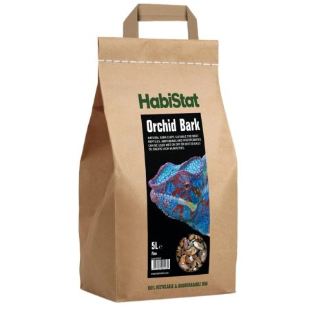 HabiStat | Orchid Barck Fine | Természetes finom szemű kéreg terráriumi növények és hüllők számára - 5 L