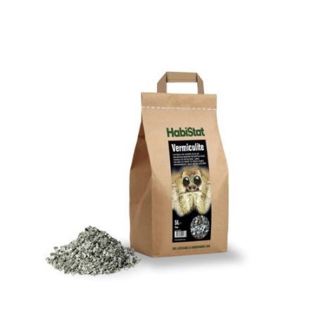 HabiStat | Vermiculite Fine Substrate | Aljzat tojáskeltetéshez és párás élőhelyekhez hüllők és kétéltűek részére – 5 liter
