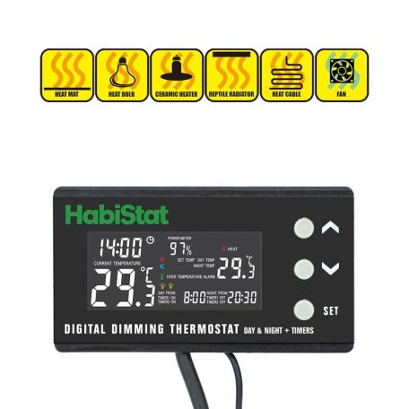 Habistat | Digital Dimming Thermostat | Digitális hőszabályzó terráriumi hőmérséklet-szabályozásra - 600W