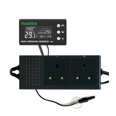 HabiStat | Digital Thermostat Day/Night Timer | Digitális termosztát nappali–éjszakai időzítővel terráriumi hüllőknek - 600 W