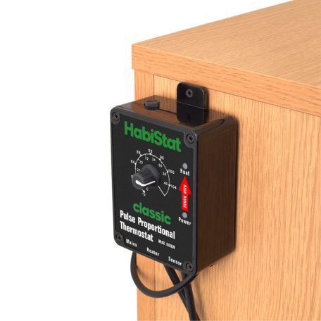 Habistat | High Range Dimming Thermostat Black | Analóg hőszabályzó hüllő terráriumokhoz - 600W