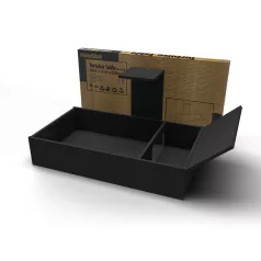   HabiStat | Torotise Table Black | Strapabíró dekoratív asztal teknősök és kisállatok számára - 109x61 cm