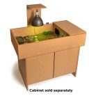 HabiStat | Torotise Table Black | Strapabíró dekoratív asztal teknősök és kisállatok számára - 109x61 cm