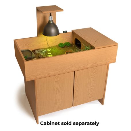 HabiStat | Torotise Table Black | Strapabíró dekoratív asztal teknősök és kisállatok számára - 109x61 cm