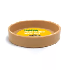   Habistat | Plastic Shallow Water Bowl | Kerek műanyag itatótál kis testű hüllők, kétéltűek és rágcsálók számára – 13 × 13 × 2,5 cm
