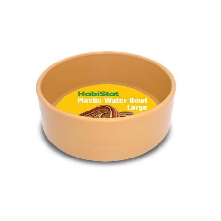 HABISTAT | ROUND PLASTIC WATER BOWL LARGE | Kerek műanyag itatótál - 13x13x4,5 cm