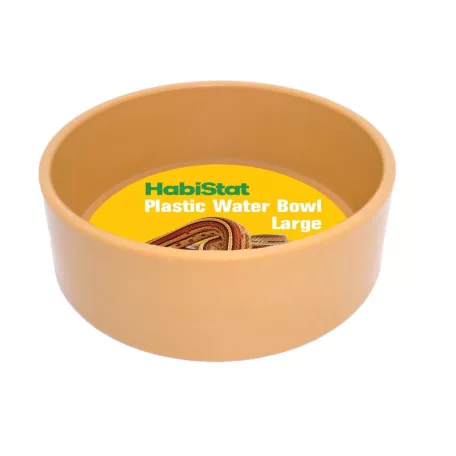 Habistat | Round Plastic Water Bowl Large | Kerek műanyag itatótál hüllők és kétéltűek számára – 13 × 13 × 4,5 cm