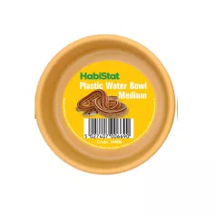   Habistat | Round Plastic Water Bowl Medium | Kerek műanyag itatótál hüllők és kétéltűek számára  - 9x9x3,5 cm
