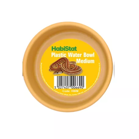 Habistat | Round Plastic Water Bowl Medium | Kerek műanyag itatótál hüllők és kétéltűek számára  - 9x9x3,5 cm