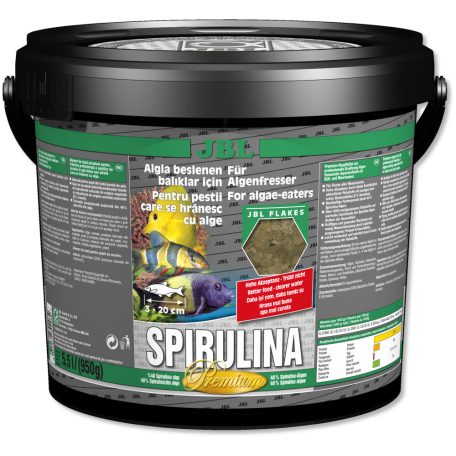 JBL | Spirulina | Lemezes díszhaltáp | Algaevők számára - 5550 g/950 ml