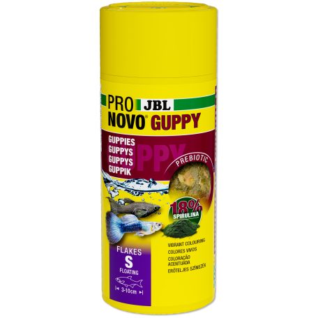 JBL | ProNovo | Guppy Flakes | S | Pehelytáp | Guppyk számára - 45 g/250 ml