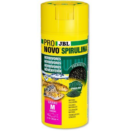 JBL | ProNovo | Spirulina | Grano M | CLICK | Granulátum táplálék  - 250 ml/125g