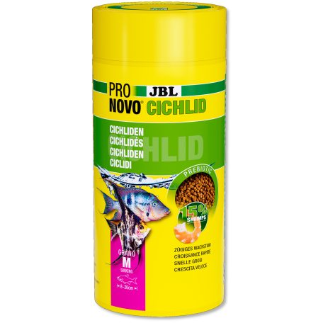 JBL | ProNovo | Cichlid | Grano M | Granulátum táplálék  - 250 ml/130 g