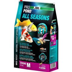   JBL ProPond All Seasons M | Négyévszakos úszó pálcikák közepes méretű koi és tavi halak részére – 0,5 kg / 3 l