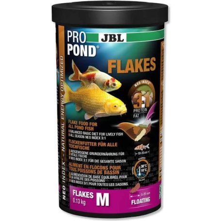 JBL ProPond Flakes | Lemezes táp tavi halaknak - 130 g