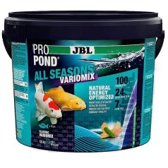   JBL ProPond All Seasons Variomix | Négyévszakos mix eledel kerti tavi halak részére (S-es méret) – 0,8 kg / 5 l