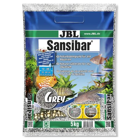 JBL Sansibar Grey | Talaj (szürke színű, finomszemcsés) édes- és sósvízi akváriumokhoz - 5 Kg