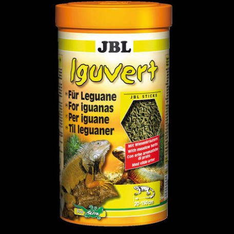 JBL Iguvert | Teljesértékű, granulált eleség leguánok és más növényevő gyíkok részére - 250 ml