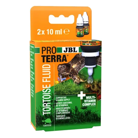 JBL ProTerra Tortoise Fluid | Folyékony multivitamin teknősök részére – 2 x 10 ml (44 g)