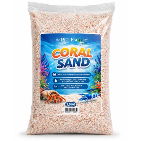 Pet Factory | Korallensand | Természetes korallhomok aljzat terráriumba – 1 kg