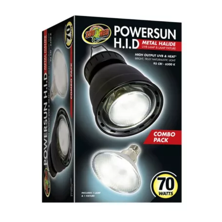 Zoomed Powersun HID 70W ComboPack (LF-96E) | Komplett lámpabúra + izzó szett hüllőknek