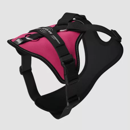 Julius-K9 | Longwalk Light | Duo-Flex rendszerű túra- és sétahám – sötét pink (S)