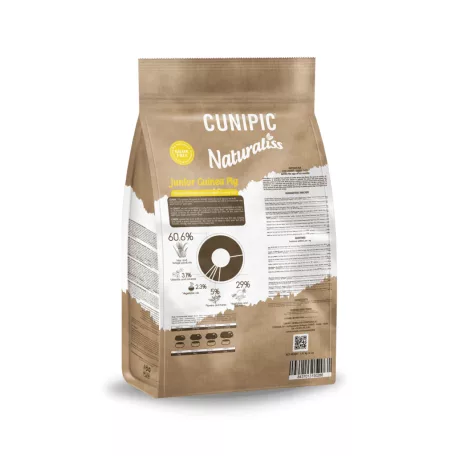 Cunipic | Naturaliss | Teljesértékű, kölyök tengerimalac eledel - 1,81 Kg