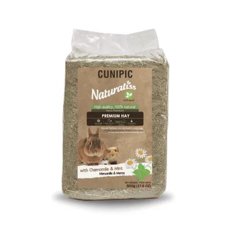Cunipic | Naturaliss | Széna kamillával és mentával nyulaknak és rágcsálóknak – 500 g / 1000 ml