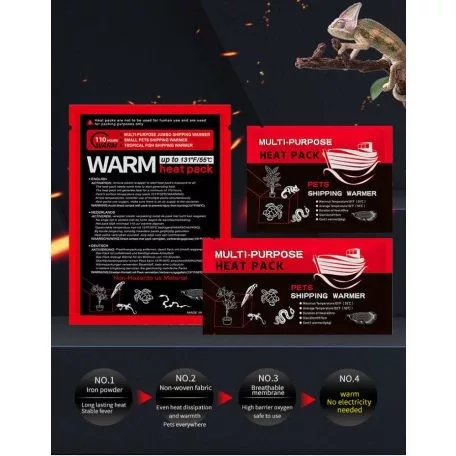Heat Pack| Utazó Melegítő Párna állat és növényszállításhoz – 72 órás - AKTIVÁLVA