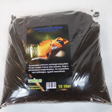 Pet King | Prémium kókuszföld aljzat (coco bedding) - 10 liter