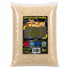   Pet King | Snake Bedding – Puhafa alom | Professzionális higiéniai aljzat kígyóknak – 10 L