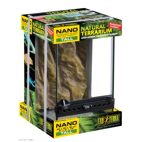 Exo terra Nano Tall Terrarium | Dekoratív üvegterrárium - nano