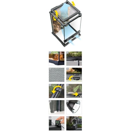 Exo terra Nano Tall Terrarium | Dekoratív üvegterrárium - nano