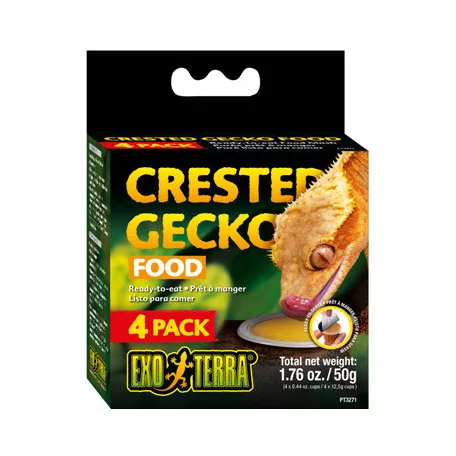 Exo Terra Crested Gecko Food | Vitorlás Gekkó Eledel - 4 db 