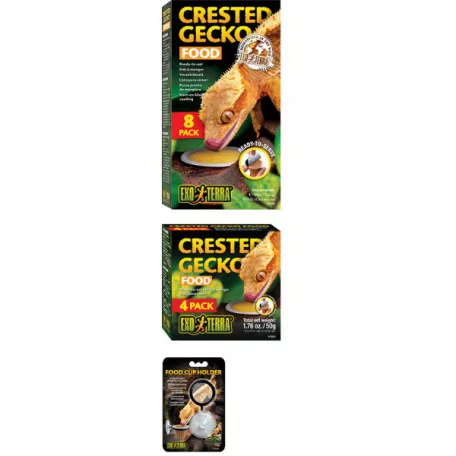 Exo Terra Crested Gecko Food | Vitorlás Gekkó Eledel - 4 db 