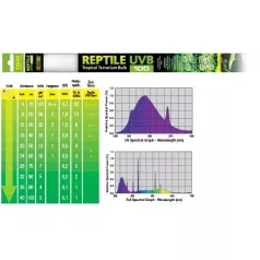   Exo Terra Reptil UVB100 Fénycső - T8 5% (5.0) | 450 mm - 15 W