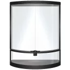 Repto Terra Half Moon | Félhold alakú üveg terrárium - 56 x 28 x 64 cm