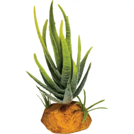 REPTO | PLANT ALOE GREEN | Műnövény dekorácó, aloe zöld színű - 6x6x12 cm